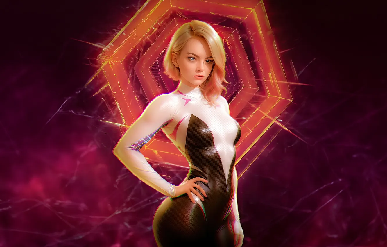 Photo wallpaper Superheroes, Gwen Stacy, UNSTOPPABLE