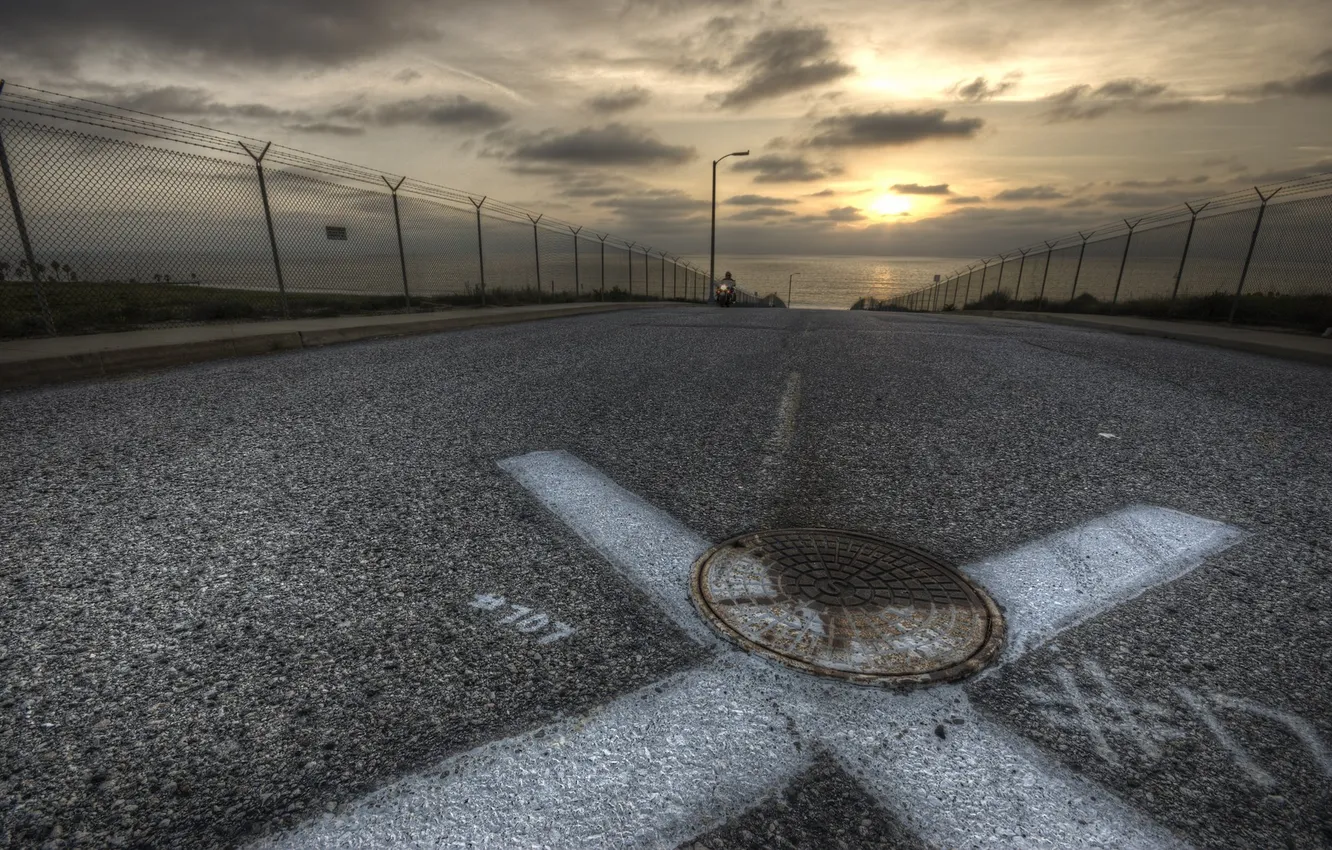 Photo wallpaper CA, USA, Los Angeles, Pacific Ocean, sunset, Los Angeles, California