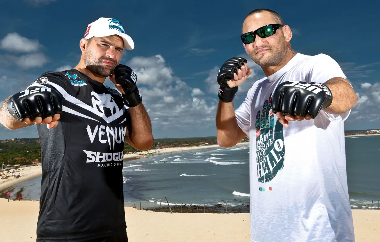 Photo wallpaper sea, beach, fighter, mma, ufc, mixed martial arts, mauricio rua, Shogun