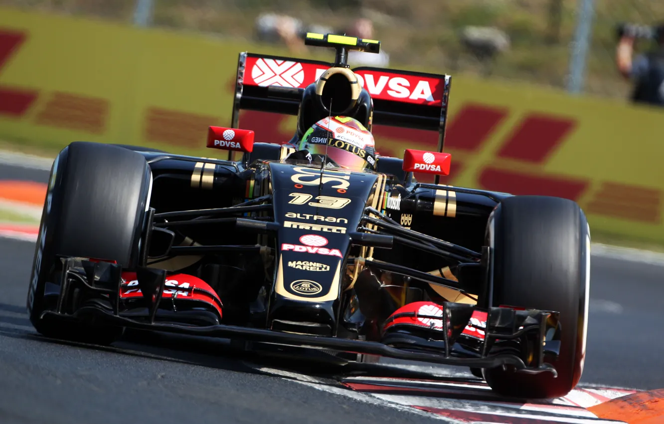Photo wallpaper Lotus, Profile, Formula 1, Pastor Maldonado, E23