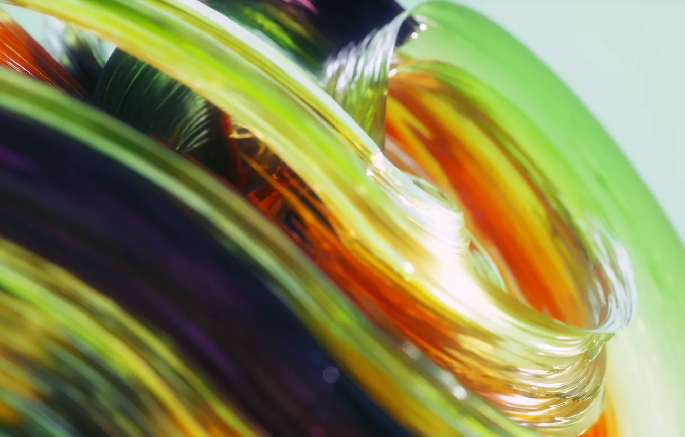 Photo wallpaper glass, macro, line, paint, the volume