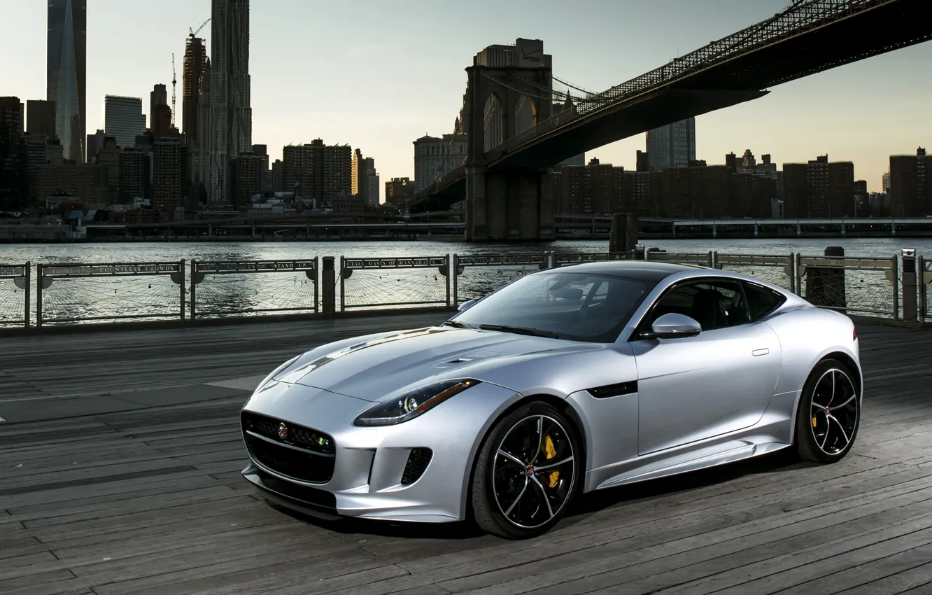 Photo wallpaper Jaguar, Jaguar, US-spec, AWD, 2015, F-Type R