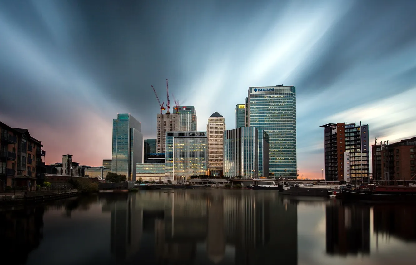 Photo wallpaper night, the city, London