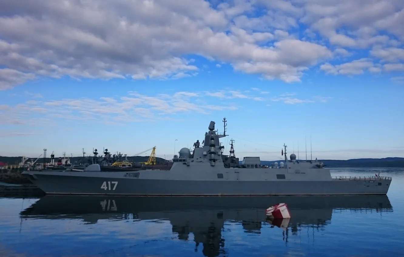 Photo wallpaper Navy, Frigate, patrol ship, &ampquot;Admiral Gorshkov&ampquot;, Severomorsk