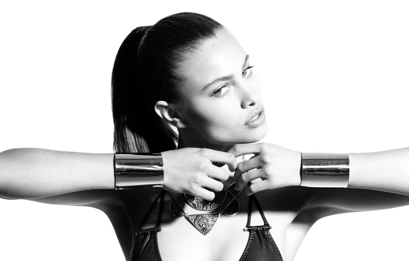 Photo wallpaper look, decoration, model, hands, black and white, bracelet, Wound Khmidan