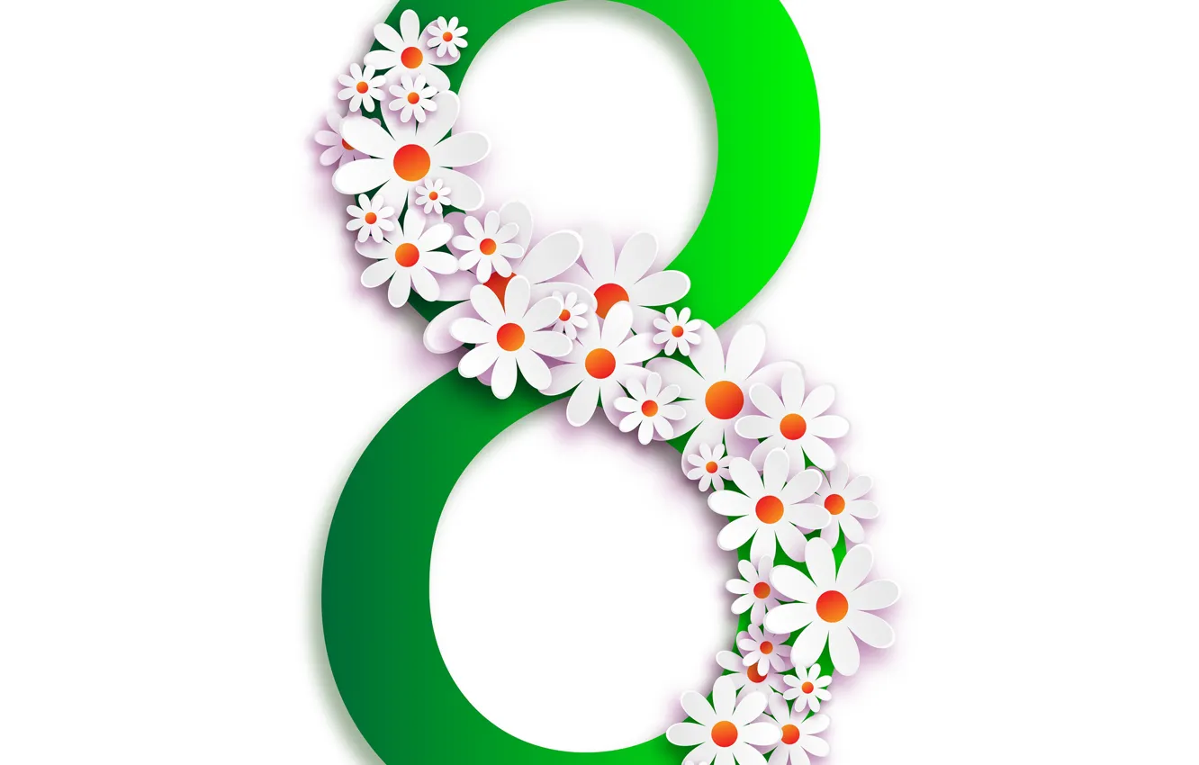 Photo wallpaper flowers, spring, March 8, women's day