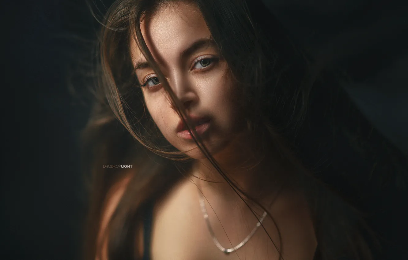 Photo wallpaper look, hair, Girl, Alexander Drobkov-Light, Valery Fomin