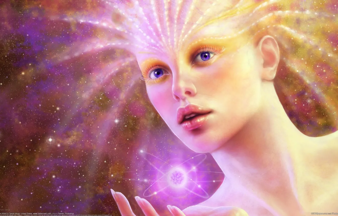 Photo wallpaper girl, magic, Tanya Varga