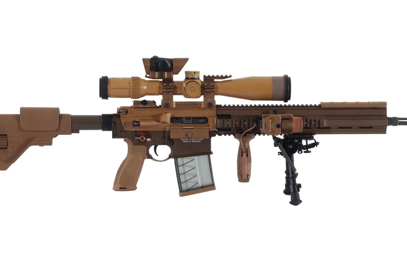 Photo wallpaper German, gun, weapon, sniper, rifle, bipod, telescopic lenses, Bundeswehr