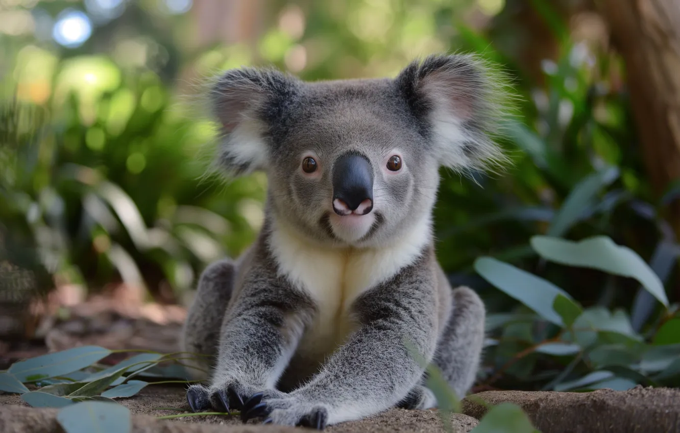 Photo wallpaper nature, Australian, animal, Australia, cute, koala, Eucalyptus