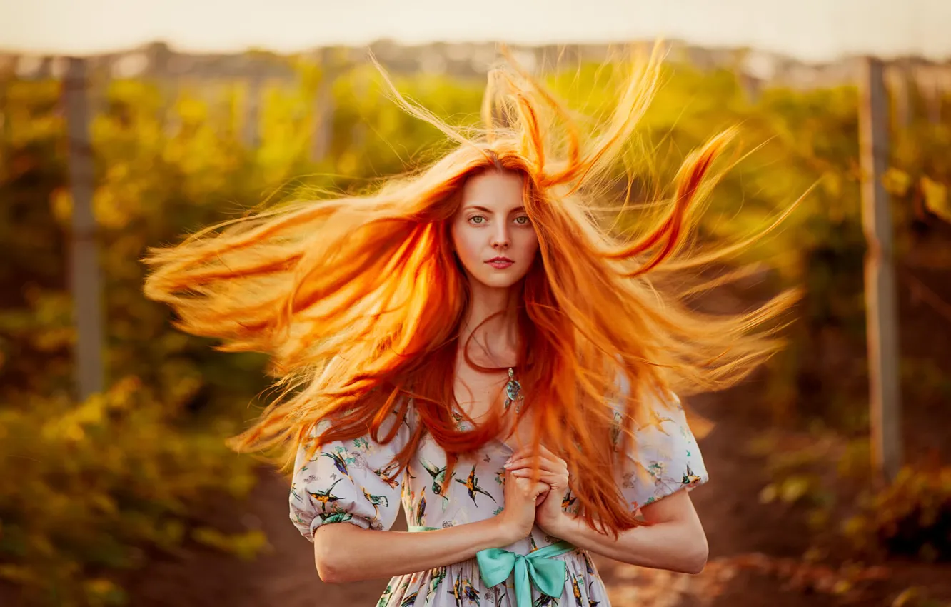 Photo wallpaper hair, portrait, Masha, natural light