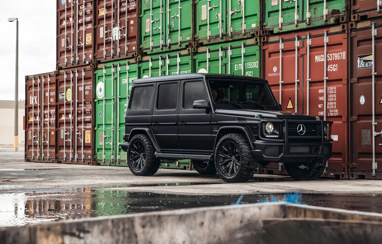 Photo wallpaper mercedes, container, class g, dare, amg g