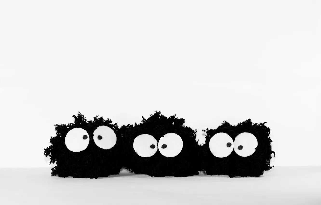 Photo wallpaper a lot of eyes, mohnatyi, crank