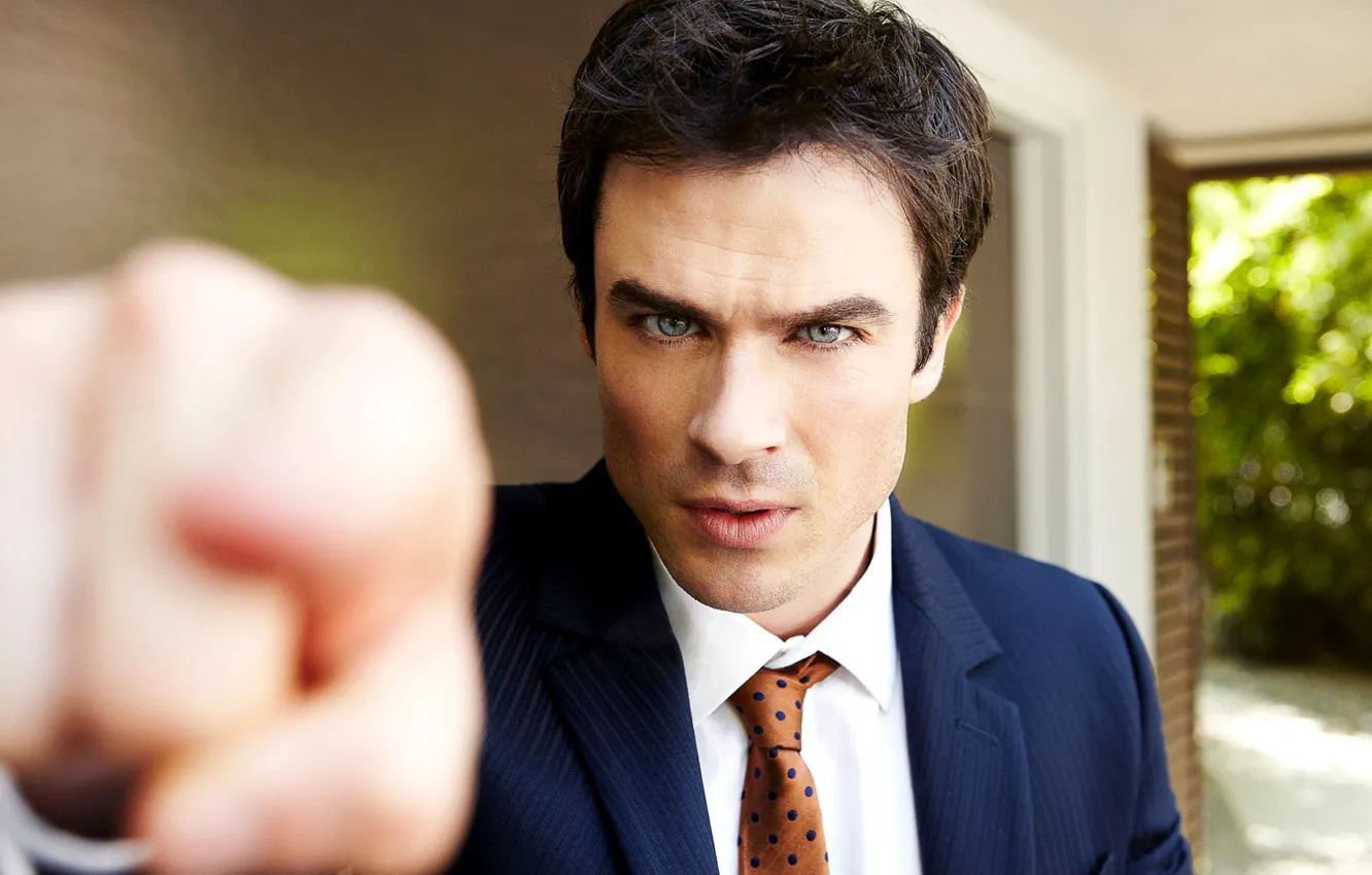 Photo wallpaper look, face, hand, costume, actor, male, the series, The Vampire Diaries