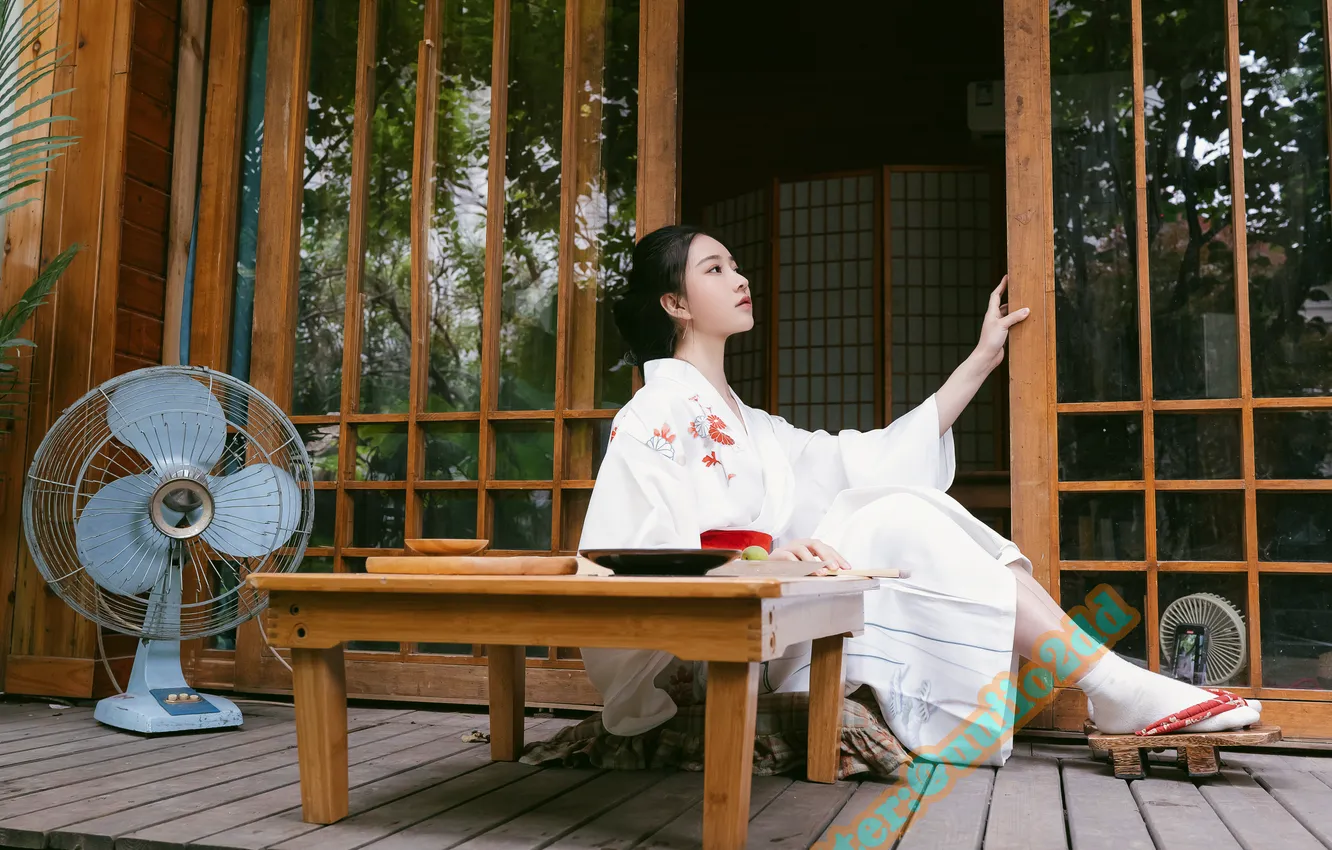 Photo wallpaper model, asian, black hair, Nian, Chinese Women