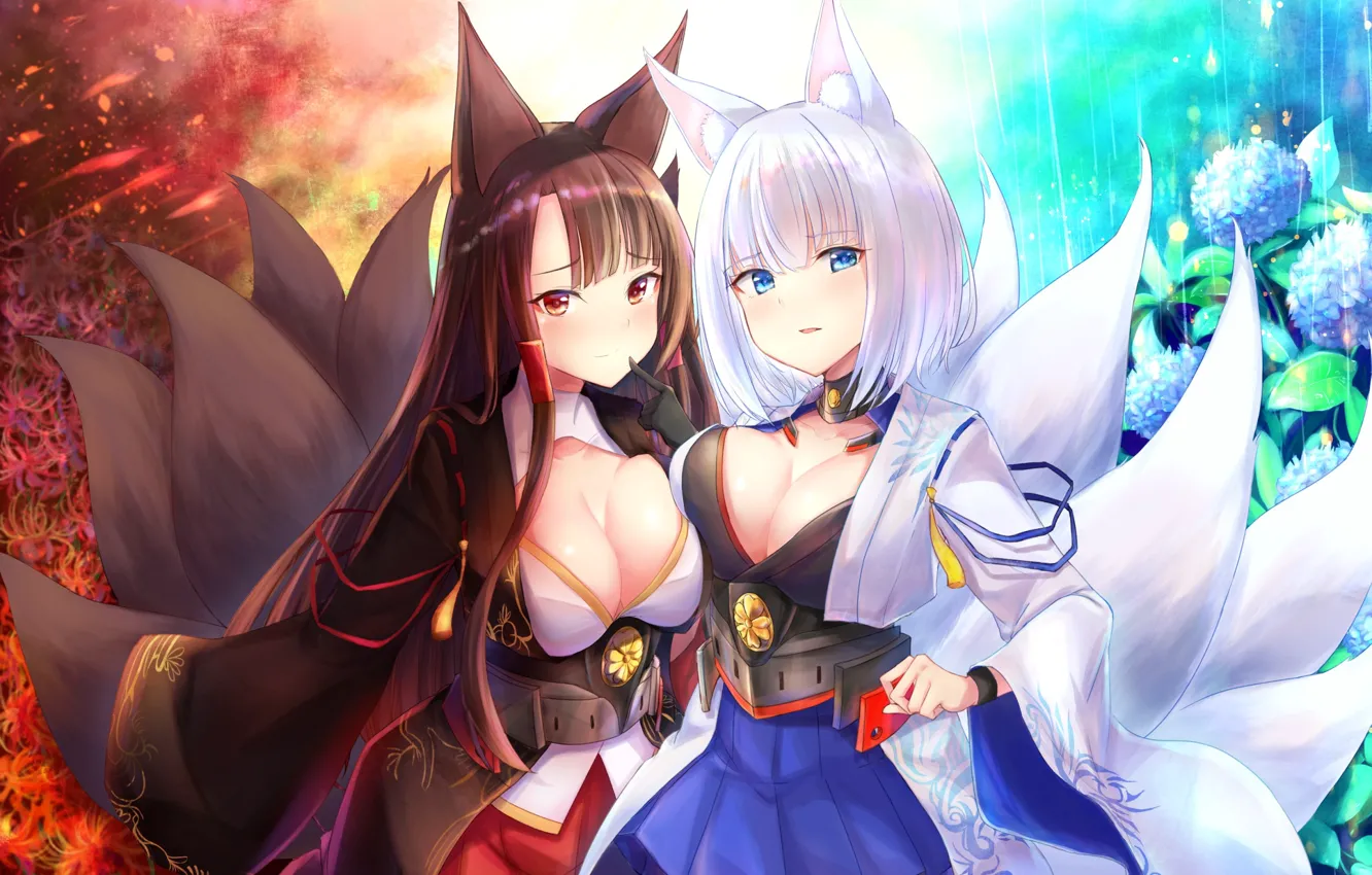 Photo wallpaper girl, anime, ears, Azur Lane