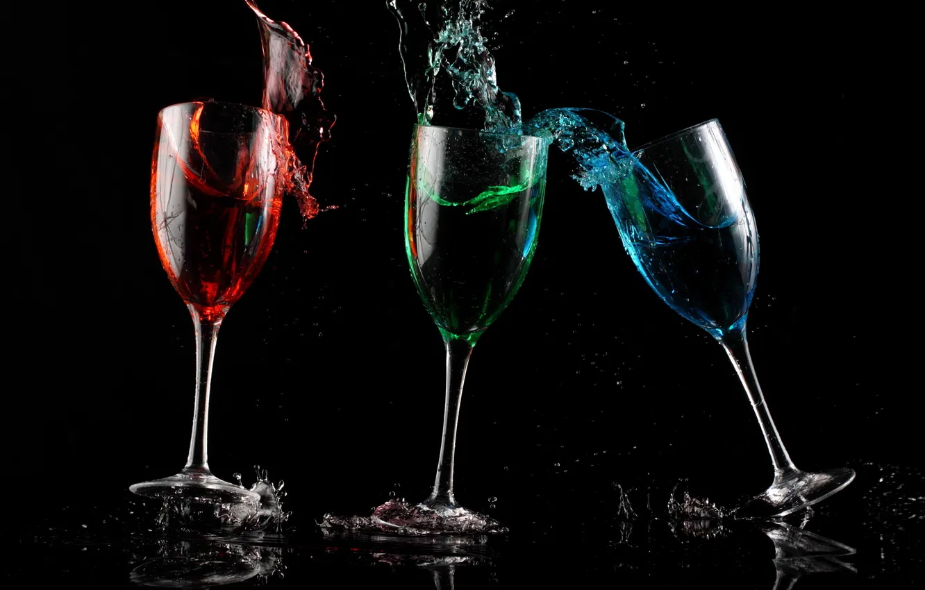 Photo wallpaper macro, background, glass