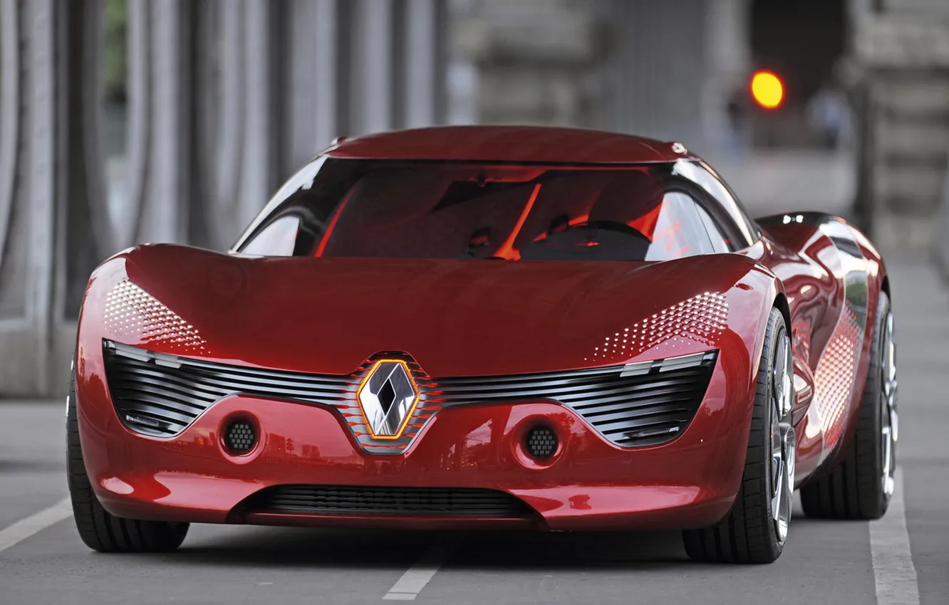 Wallpaper machine, red, sport, the concept, Kar, road., renault dezir ...