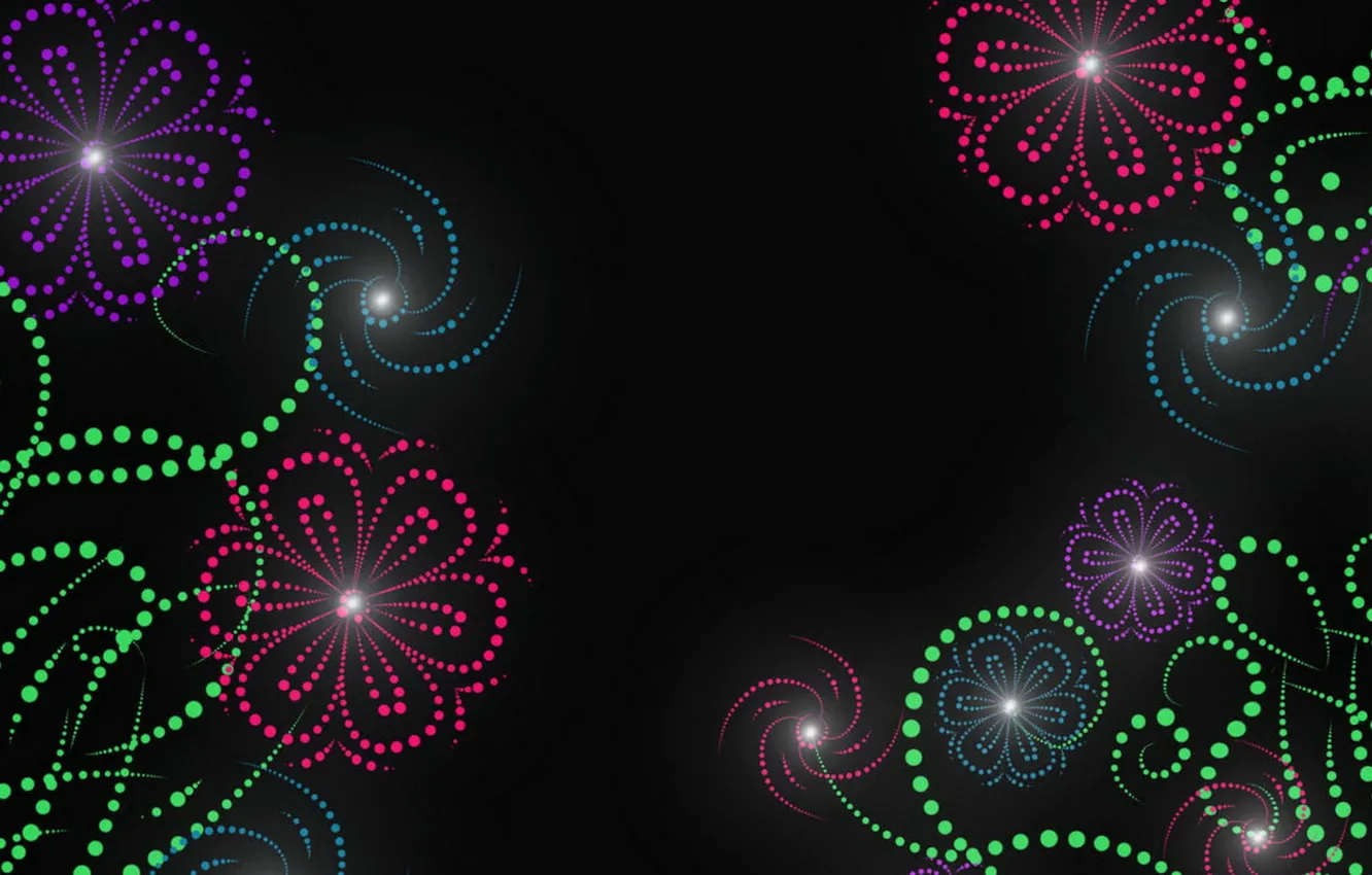 Photo wallpaper flowers, abstraction, pattern