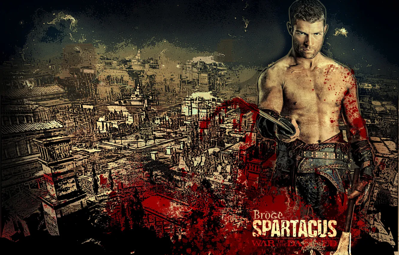 Photo wallpaper Spartacus, LIAM McINTYRE, War of damned