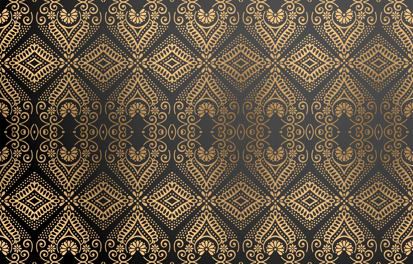Photo wallpaper pattern, gold, ornament, color, Luxury, ornamental