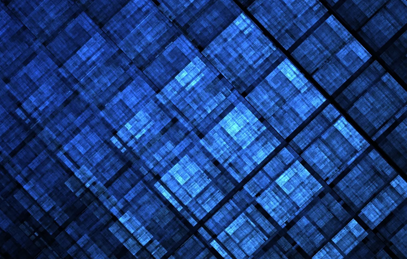 Photo wallpaper pattern, squares, blue color