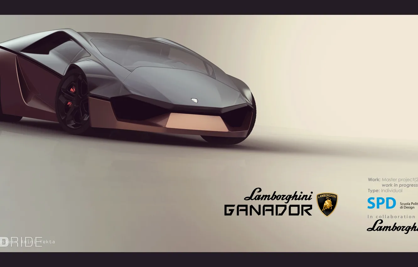 Photo wallpaper Lamborghini, the concept, Lamborghini, Ganador, SPD, Winner