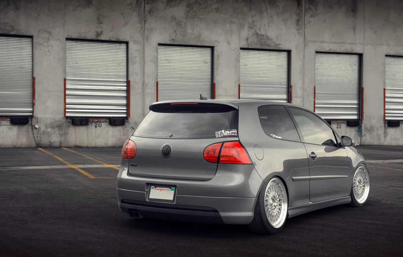 Photo wallpaper grey, volkswagen, Golf, golf, Volkswagen, gti, MK5