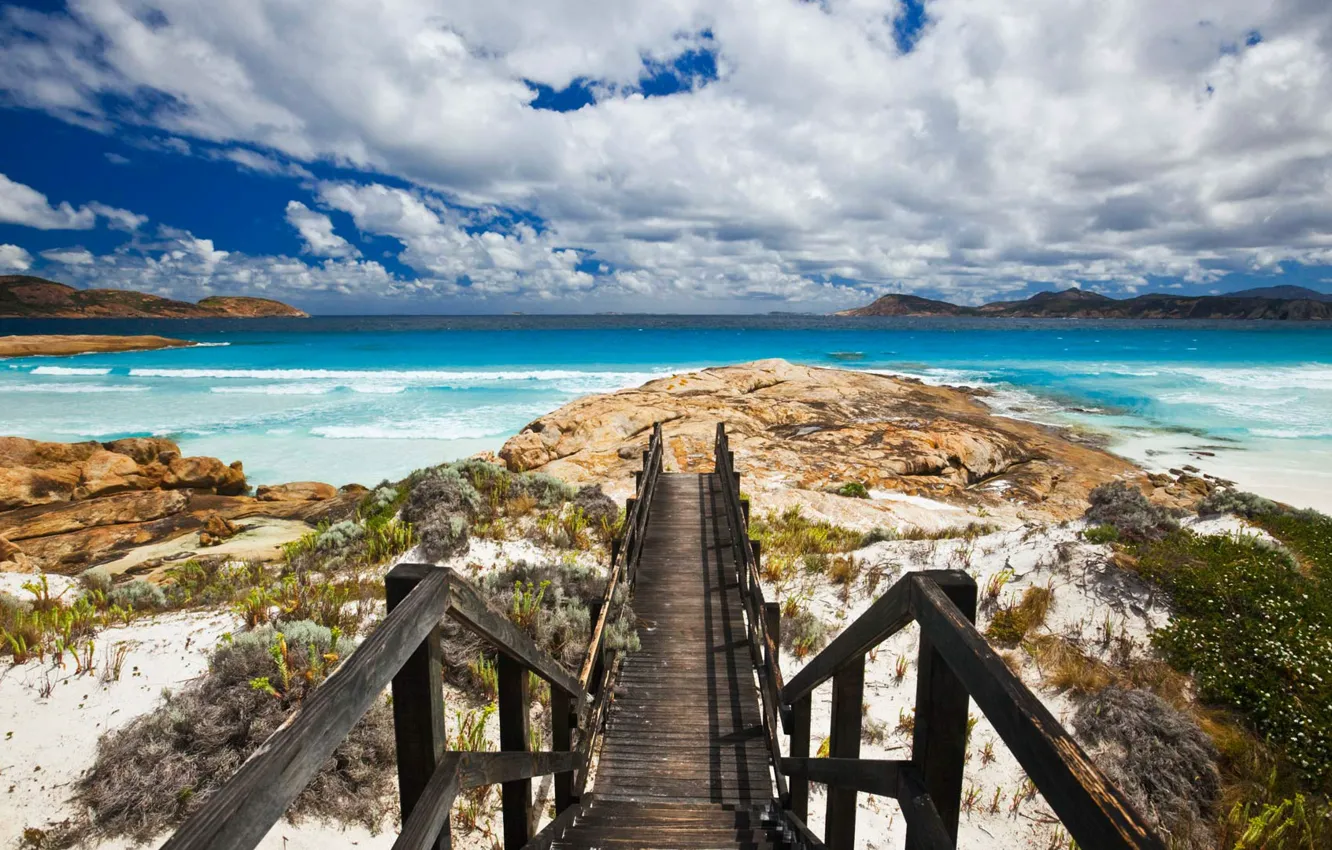 Photo wallpaper sea, shore, Australia, Cape Le Grand National Park, Lucky Bay