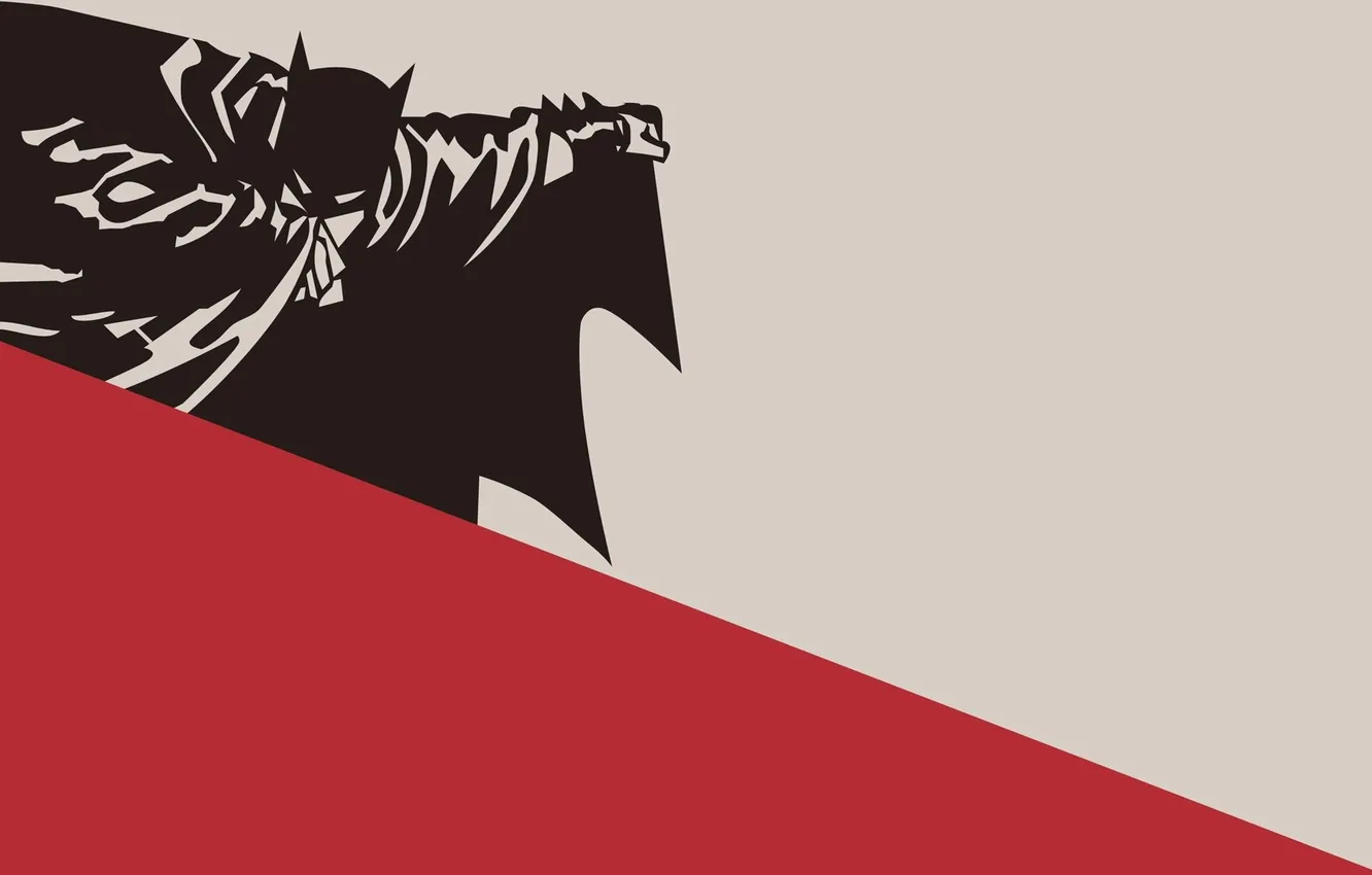 Photo wallpaper running, Batman, cloak