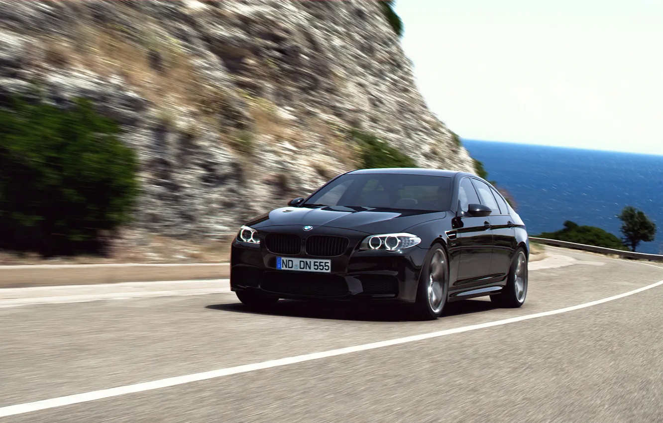 Photo wallpaper road, BMW, render
