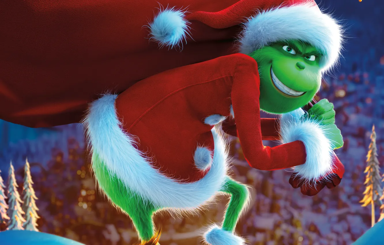 Photo wallpaper movie, Grinch, The Grinch