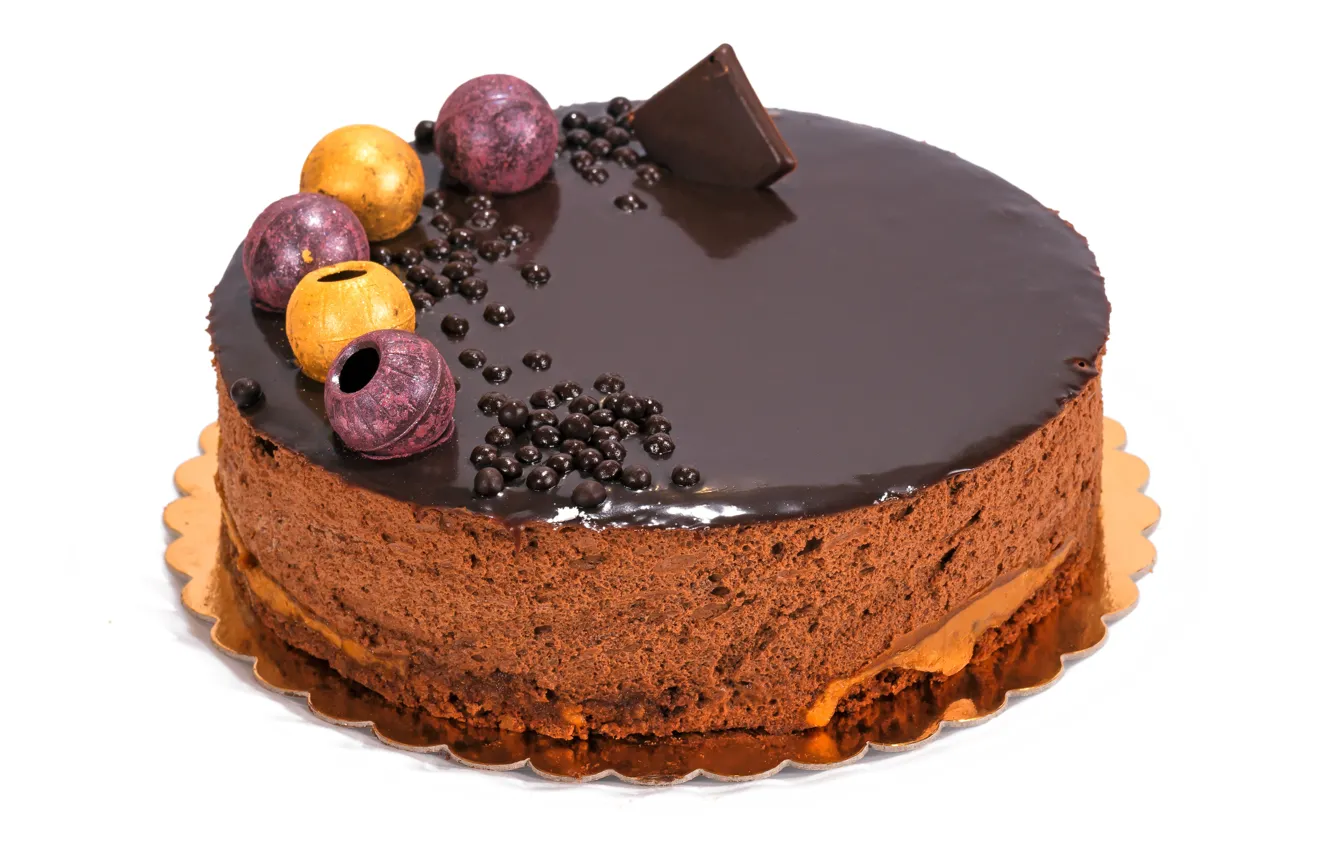 Photo wallpaper chocolate, cake, dessert, cakes, chocolate, glaze, cakes, sweets