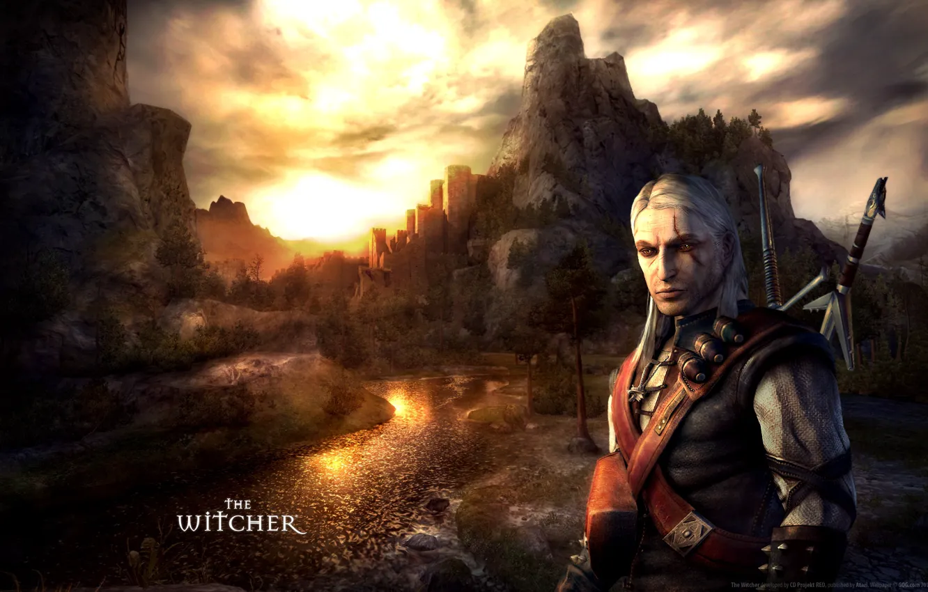 Photo wallpaper Scars, Swords, The Witcher, The Witcher
