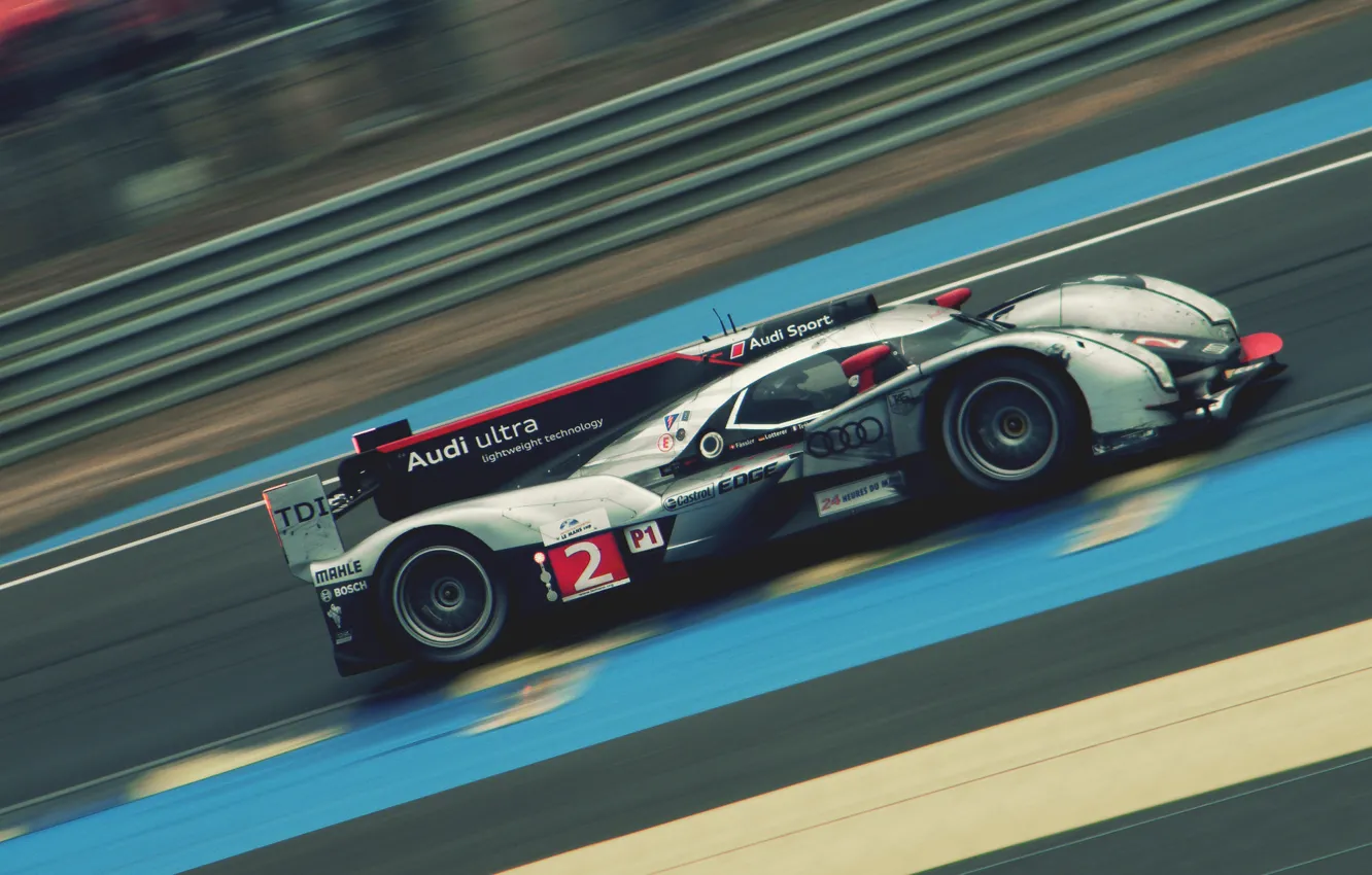 Photo wallpaper Audi, race, The Mans, 2012, Motorsport, Audi R18 TDI, Le Mans, 24 hours of Le …