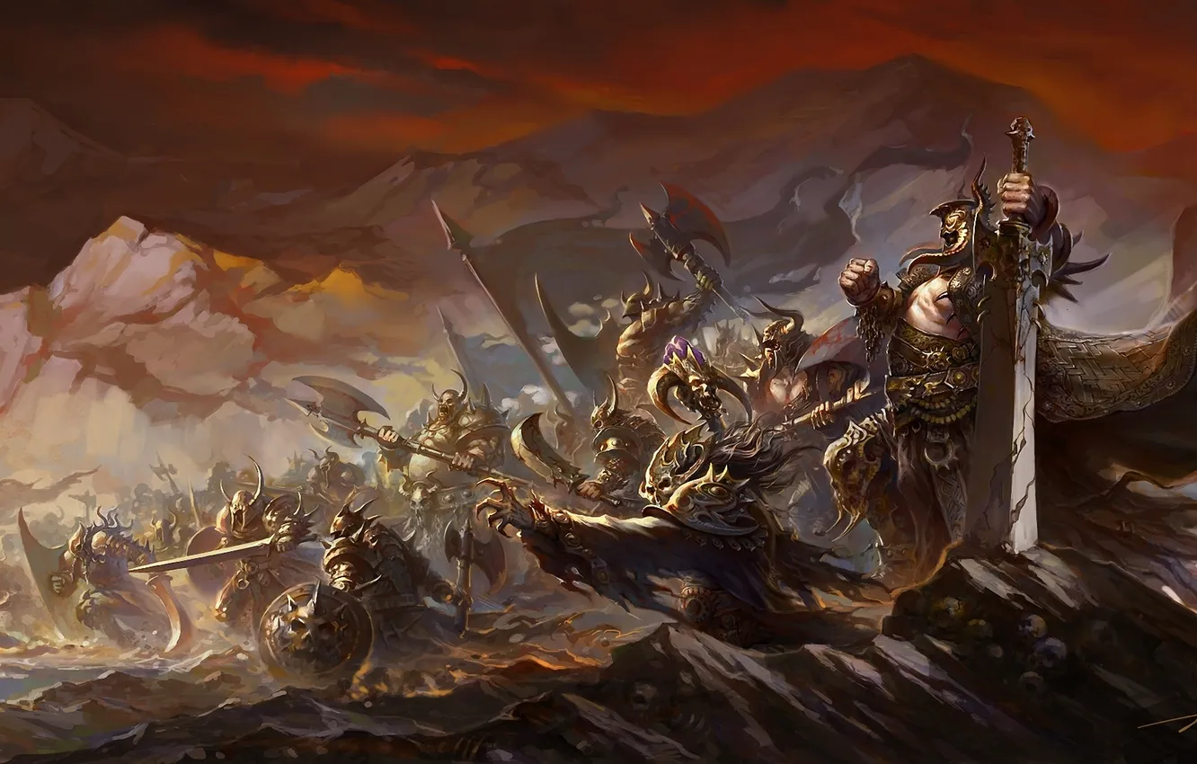 Photo wallpaper weapons, rocks, army, armor, art, XueDuan