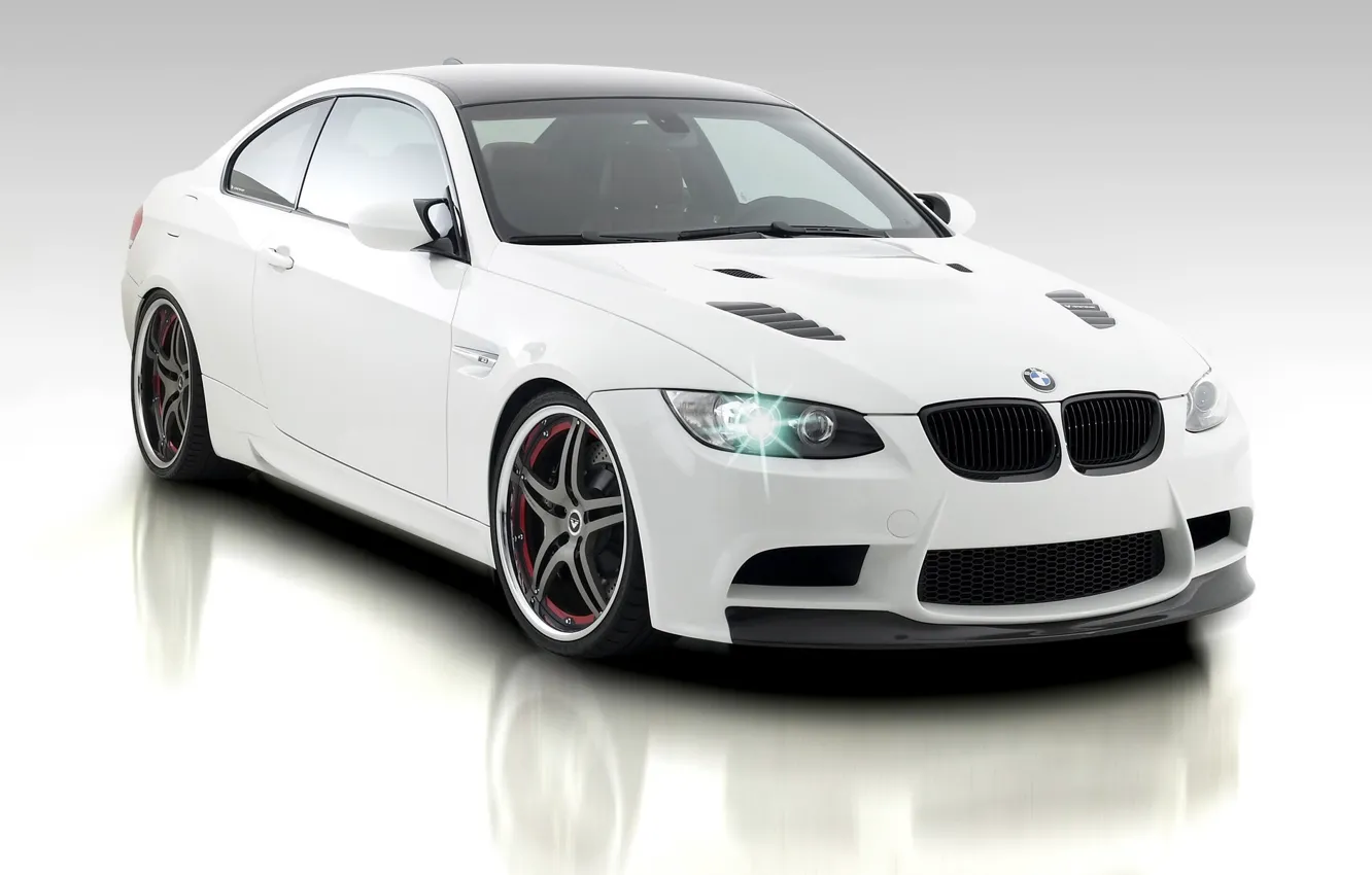 Photo wallpaper background, BMW, white