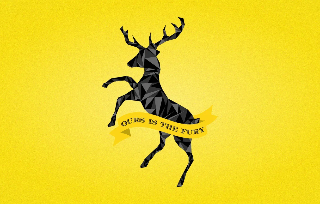 Photo wallpaper black, A Song of Ice and Fire, Game of Thrones, deer, House Baratheon, Ours is …