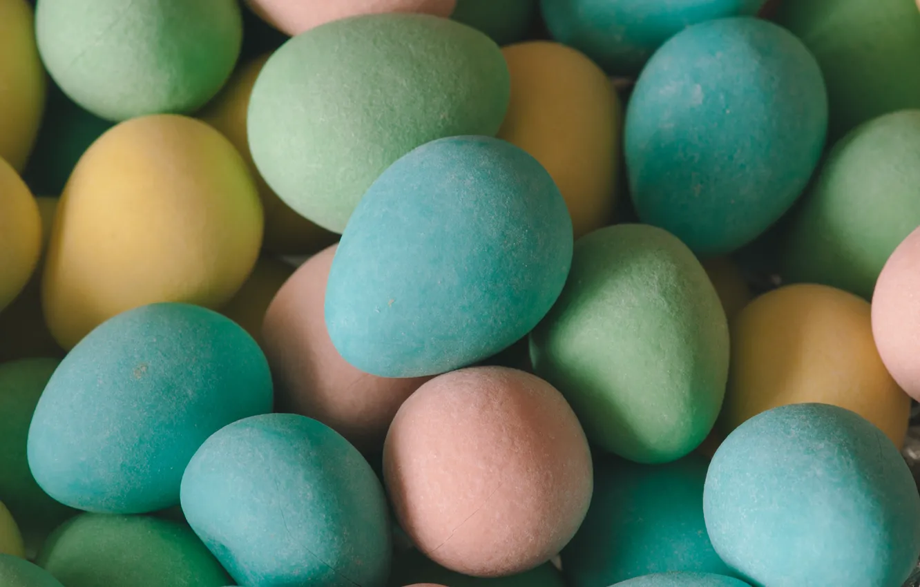 Photo wallpaper color, Easter, eggs