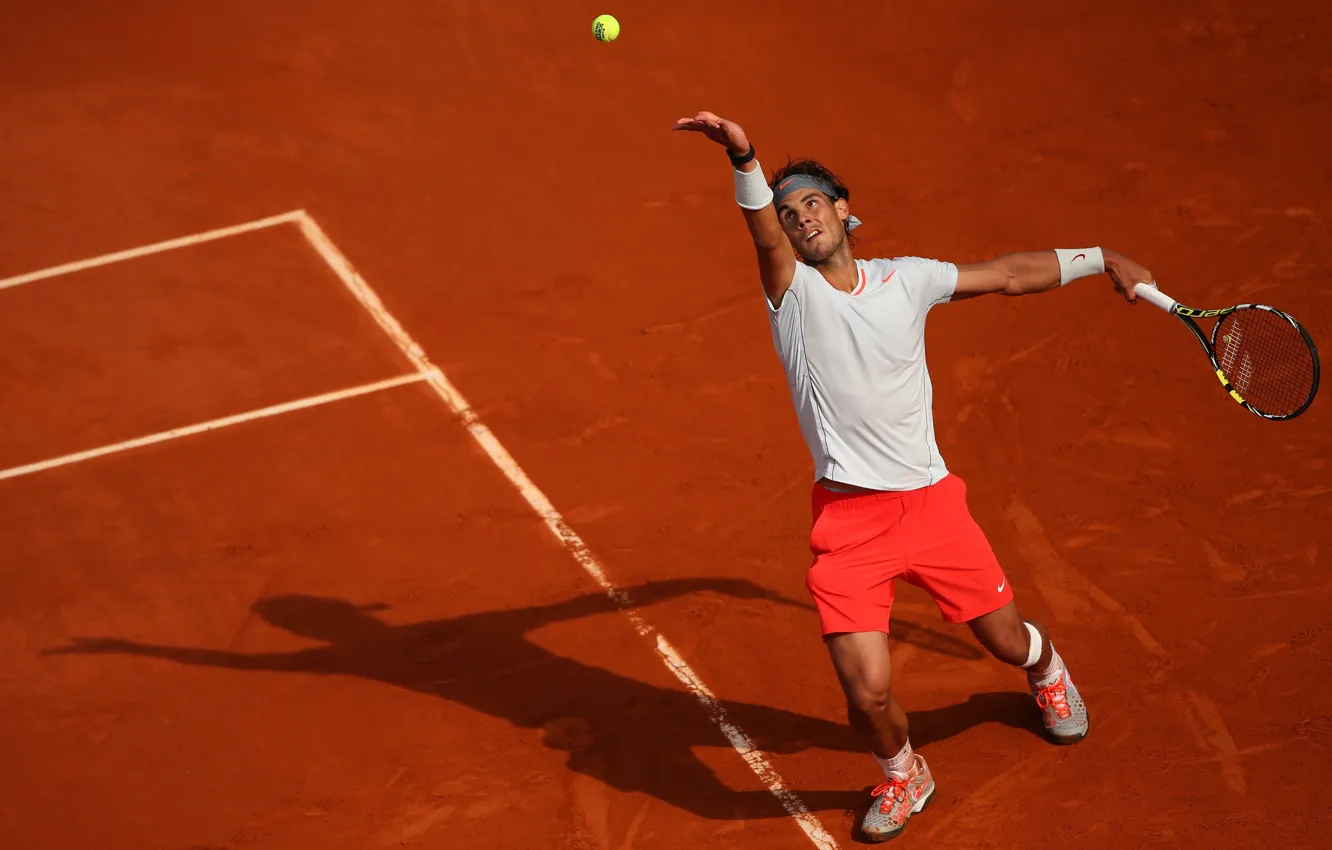 Photo wallpaper France, Paris, the ball, racket, tennis, Nike, the ground, submission