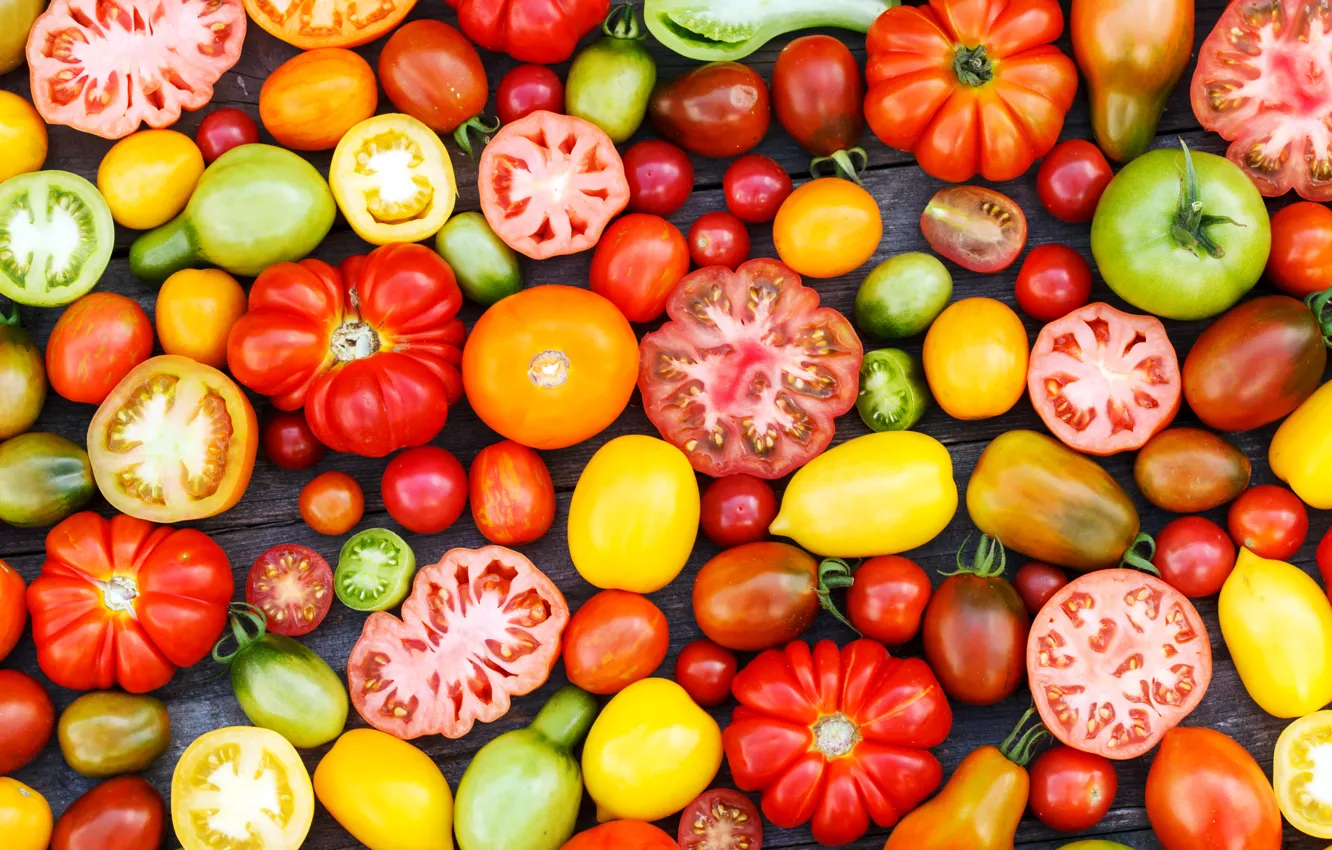 Photo wallpaper harvest, vegetables, tomatoes