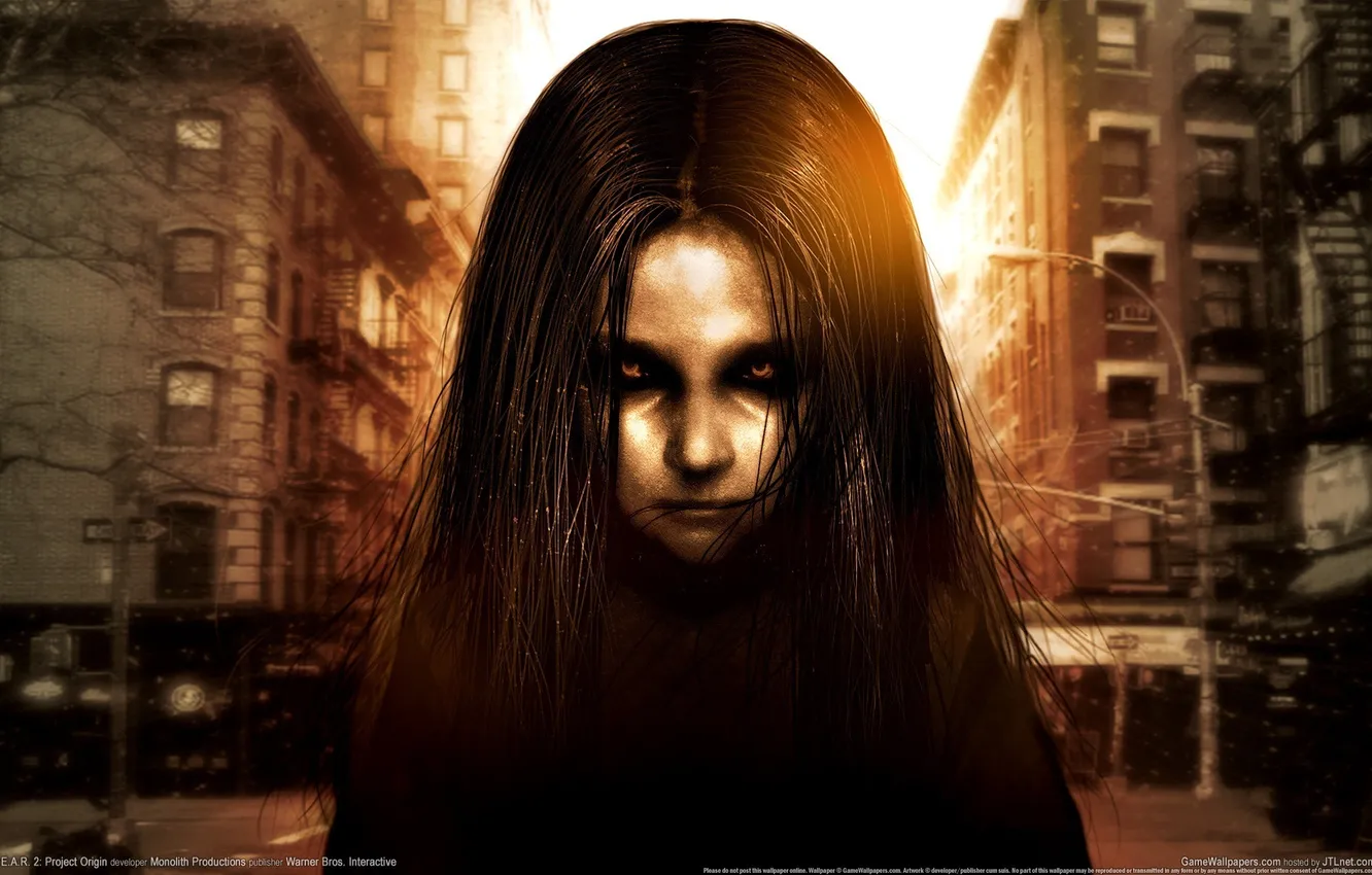 Photo wallpaper look, Alma, monolith, project origin, Fear 2