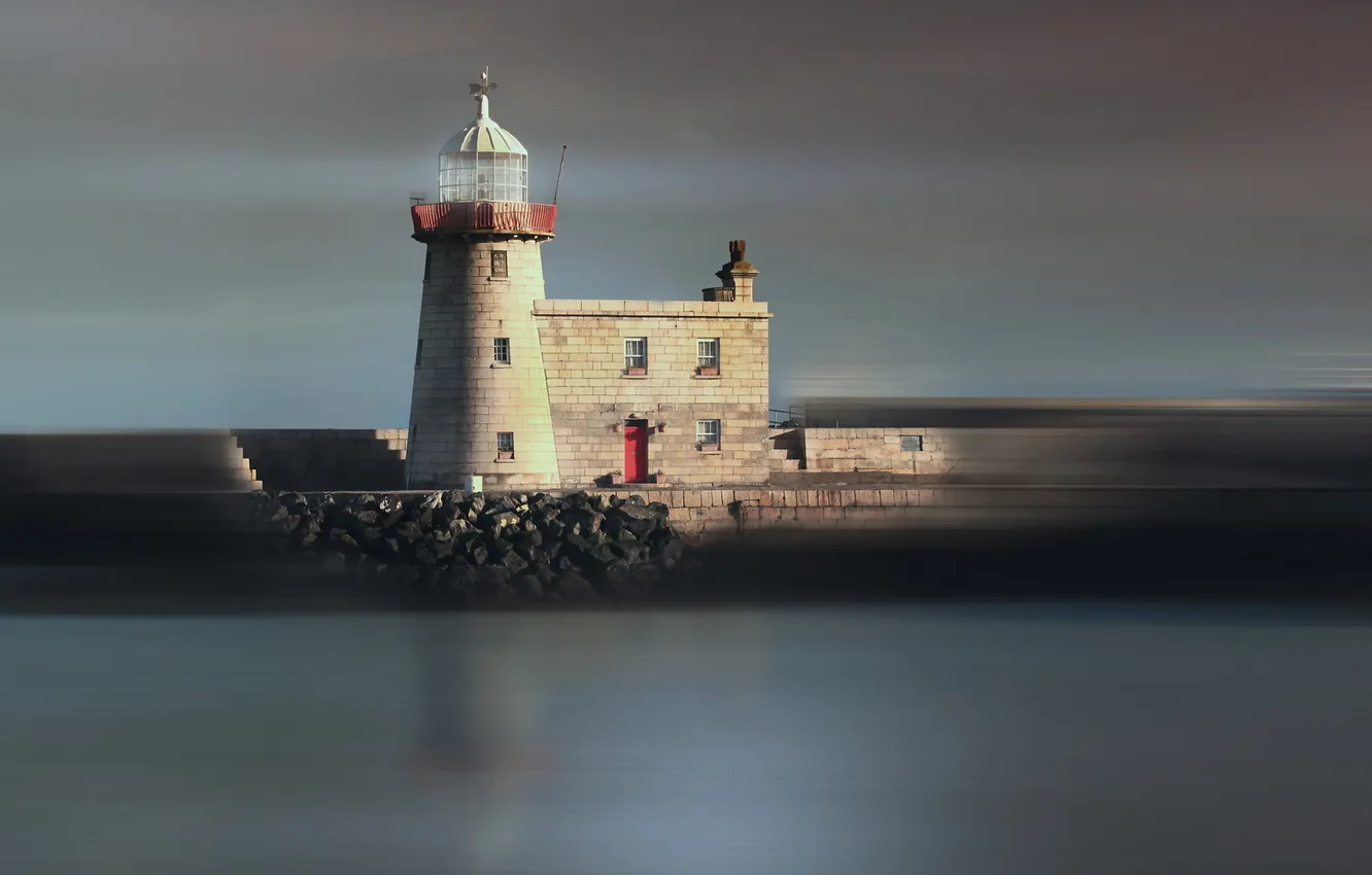 Photo wallpaper lighthouse, Ireland, Dublin, Howth