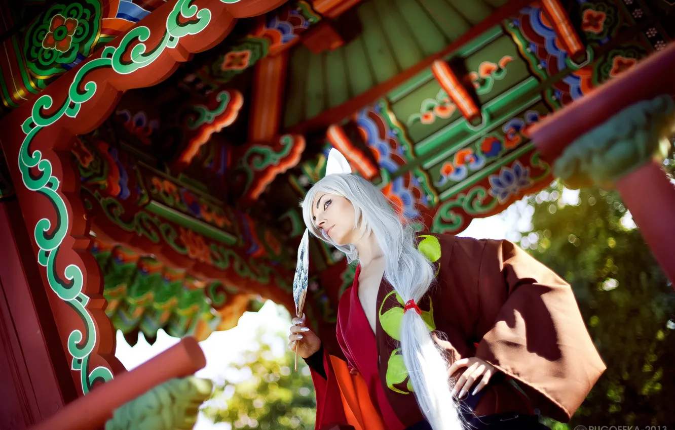 Photo wallpaper fan, ears, cosplay, Kamisaa The Hajimemashita, Very nice God, Tomoya