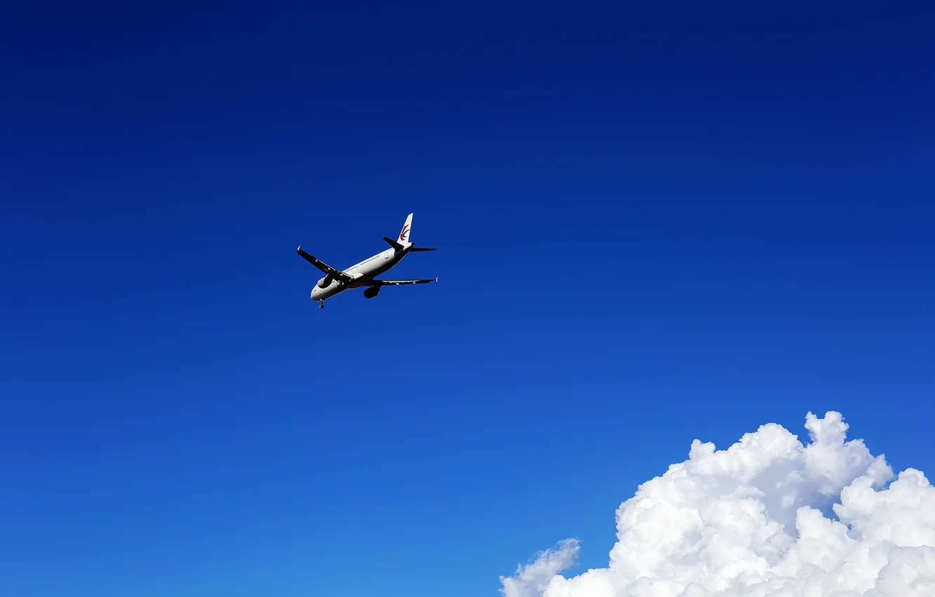 Photo wallpaper the sky, flight, the plane
