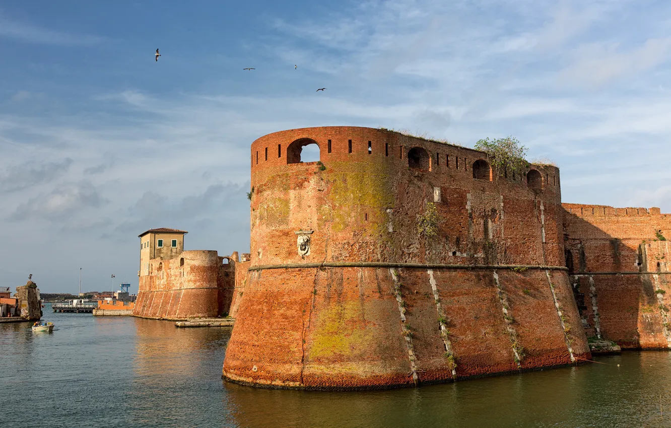Photo wallpaper Italy, Livorno, The Old Fortress