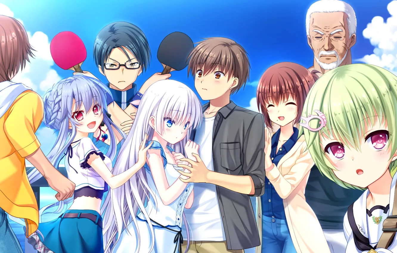 Photo wallpaper the game, characters, Summer Pockets
