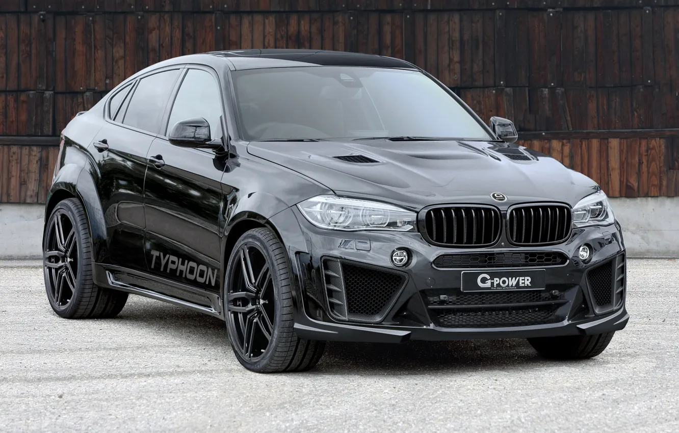 Photo wallpaper black, BMW, BMW, G-Power, crossover, X6 M, F86