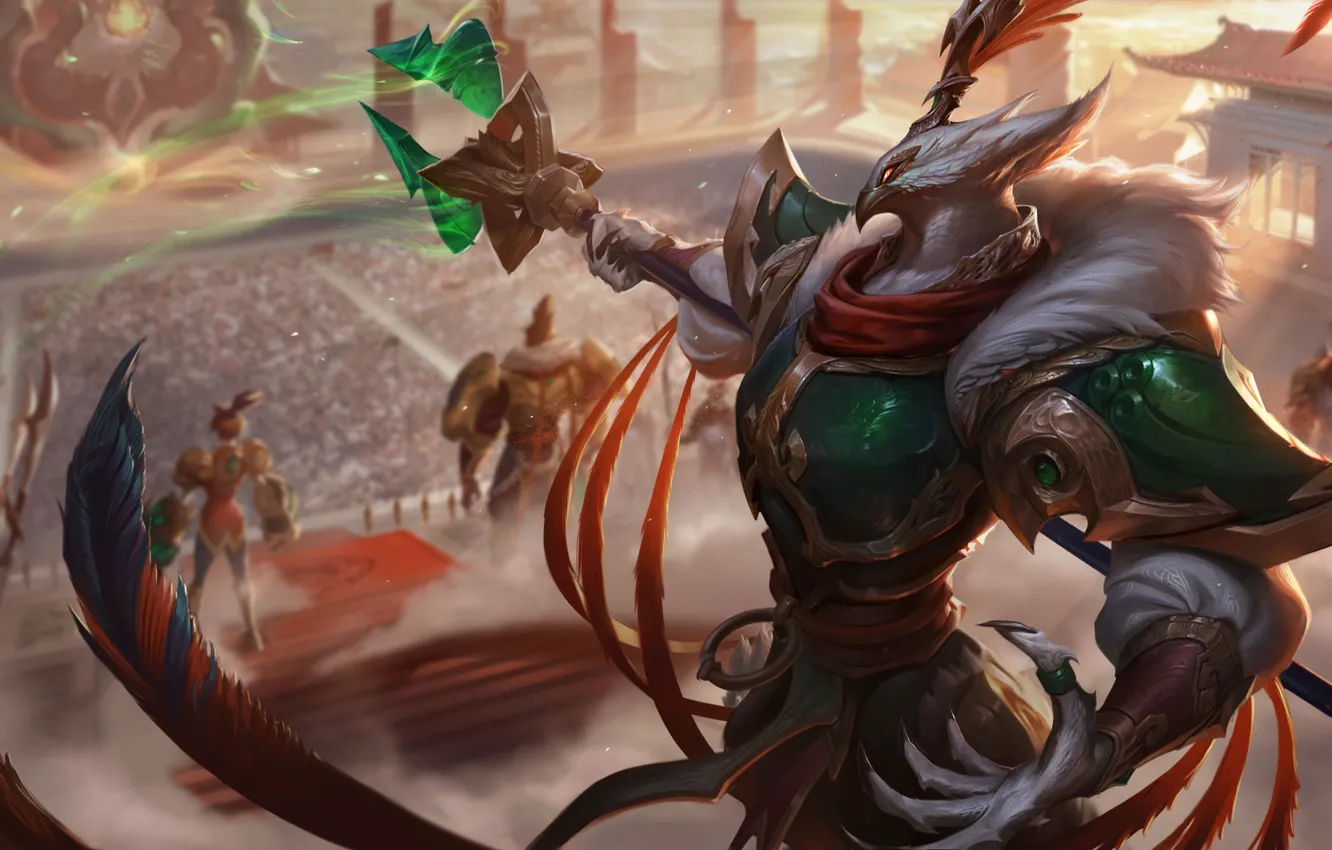 Wallpaper being, League of Legends, Lunar Revel Azir for mobile and ...