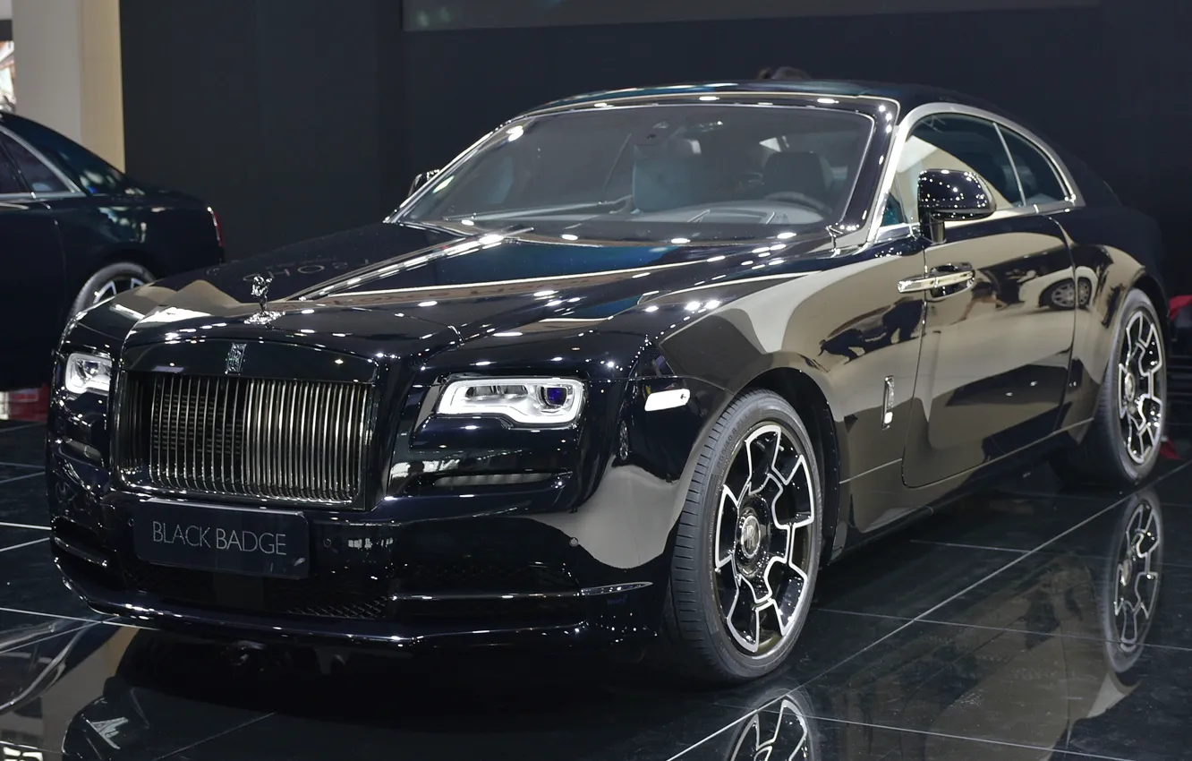 Photo wallpaper Rolls-Royce, the dealership, Rolls-Royce Wraith Black Badge
